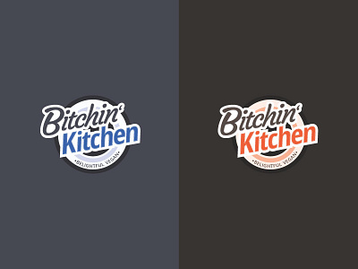 Bitchin' Kitchen branding cool logo typography warm