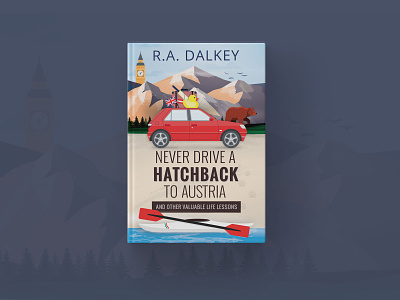 Never Drive a Hatchback to Austria editorial illustration typography vector
