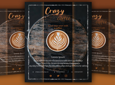 Coffee flyer Template flyer flyer design graphic design