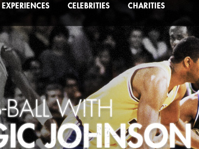 Omaze (unused) comp antonio diaz basketball magic johnson omaze sports web web design