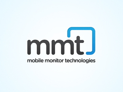 MMT Logo antonio diaz logo mmt mobile monitor technologies typography