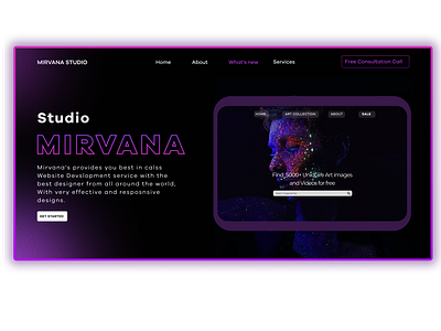 Web Art Design Studio Landing Page