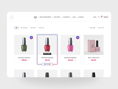 Product Page design ecommerce ui ux website