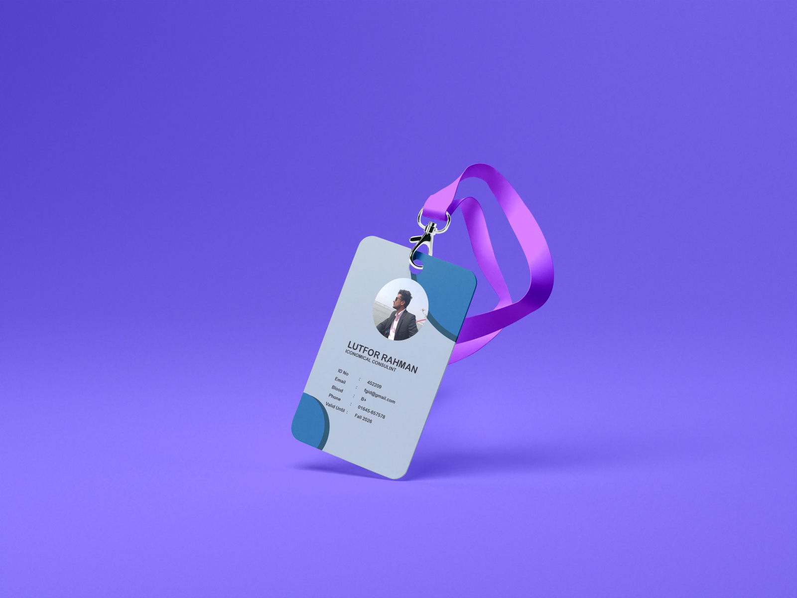 Id Card By Lutfor Rahman On Dribbble Id Card By Lutfor Rahman On Dribbble