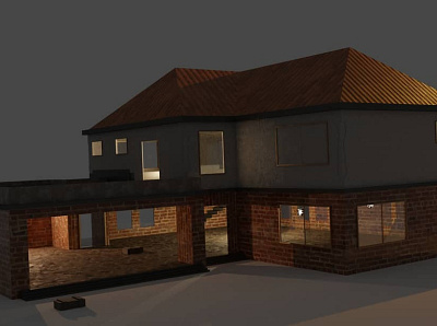 Pubg House 3d architectural visualization blender design render