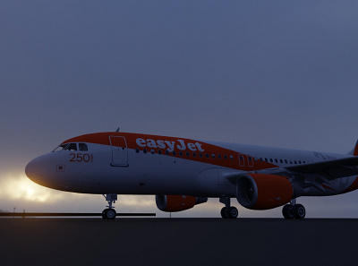 Easy Jet 3d blender design render