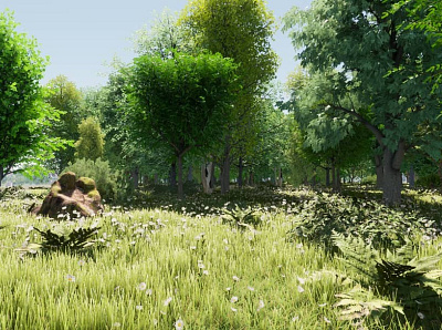 Greenery Forest 3d blender design forest nature render