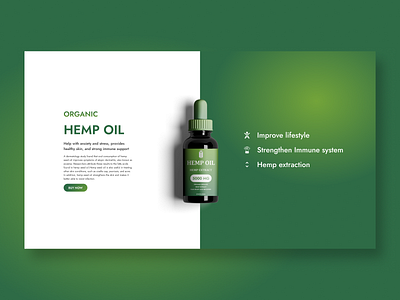 Organic Hemp Oil website branding design graphic design hemoseed hemp hempoil modernui newdesign oil organic ui uidesign uiux