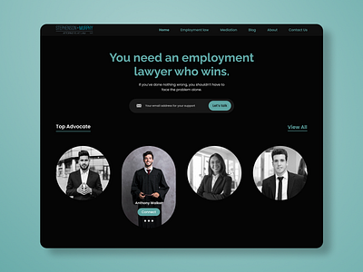 Stephenson Murphy landing page design branding graphic design ui userexperience userinterface uxdesign