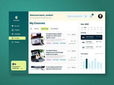 Curio Mind E-Learning web app (2) branding design education educationapp educationappdesign eleaningapp elearning elearningappdesign elearningwebapp graphic design newdesign ui uidesign uiux uxdesign webappdesign