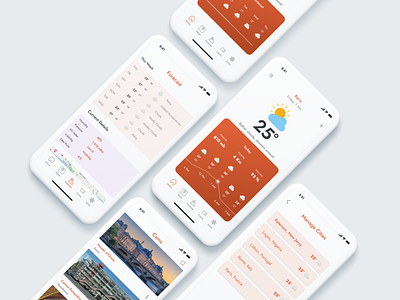 Weather Forecast App design newdesign ui uidesign uiux userexperience userinterface ux uxdesign weatheapp weather weatherapp weatherappui weatherforecast