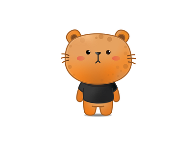 Cheetah mascot graphics illustration logo mascot character ui