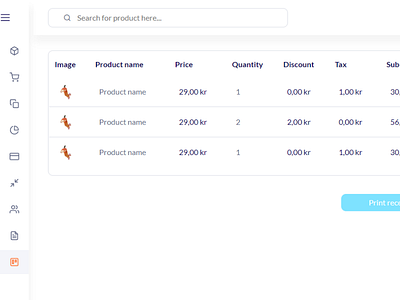 Cashier Dashboard