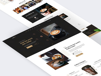 Elite - Coffee Free Figma Template ☕ cafe coffee shop coffeeshop design drink echotemplate espresso fastfood design food food delivery food delivery landing page food delivery service product design restaurant starbucks tea ui