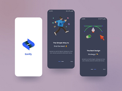 Eonify - Mobile App Authentication Page 📱📱