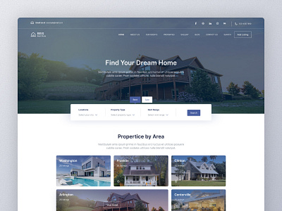 REIS - Real State Listing Free Figma Template building clean design echotemplate figma house product design property website real estate real estate agency real estate ui realestate residence ui ux