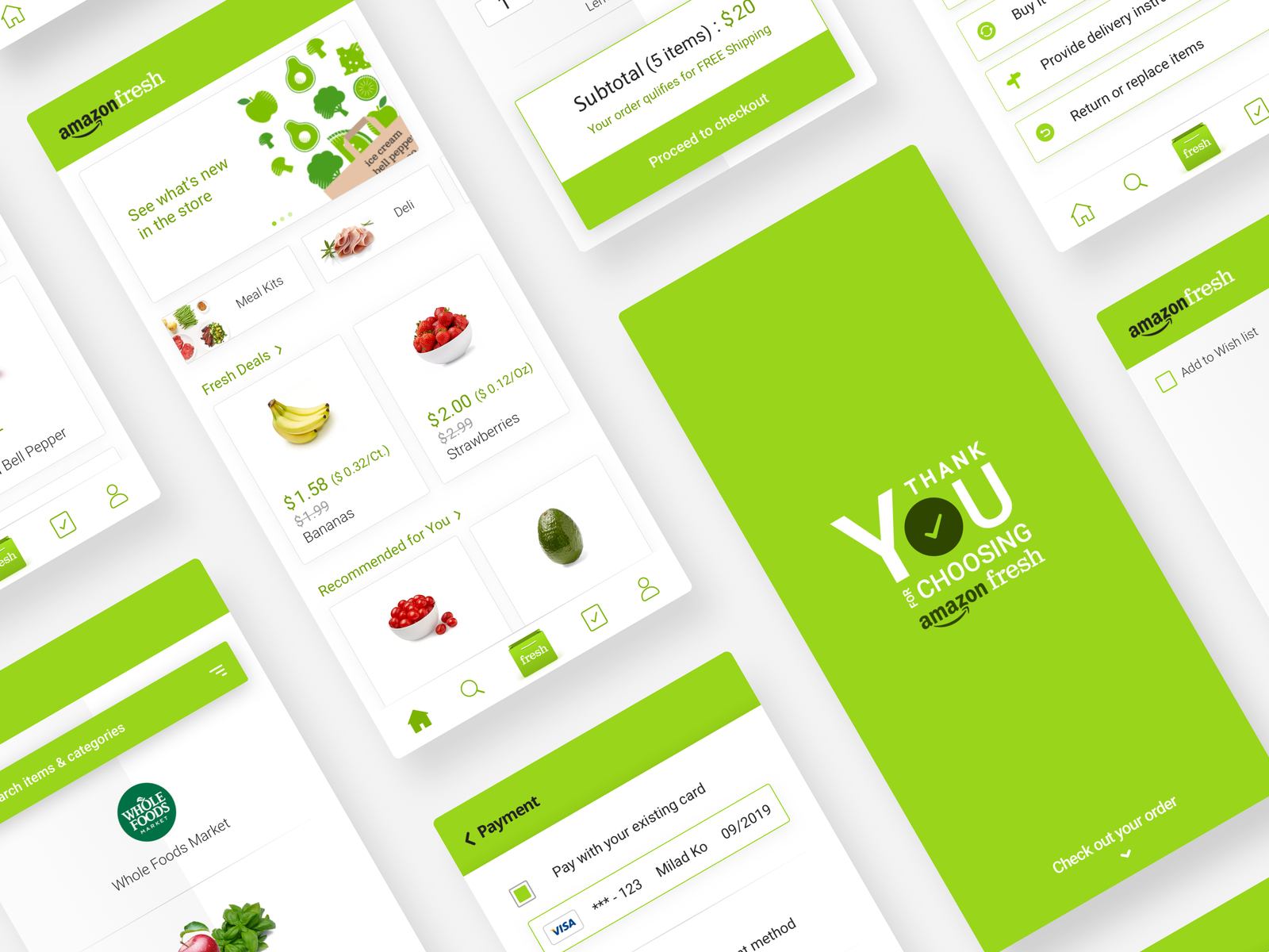 Amazon Fresh UI #2 🥑🥦🥕 by Milad on Dribbble