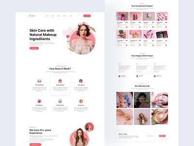 Skin Care Landing designs, themes, templates and downloadable graphic  elements on Dribbble