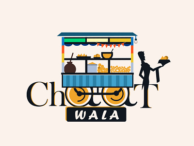 Logo Design bangalore chaat india masala paani poori roadside