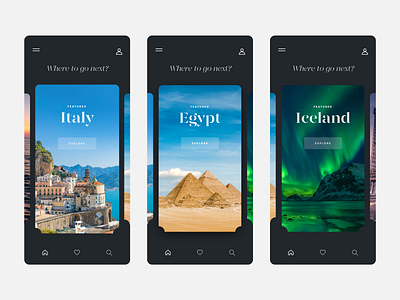 ✈️ Travel Cards + Destination Page 🗺️