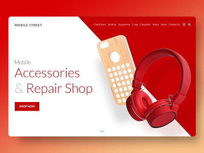 Sneak Peak card ecommerce mobile mobile accessories mobile repair sneak peak teaser ui ux web design website
