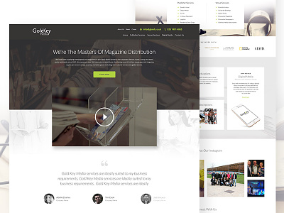 Gold Key Media Website Design design interface ui ux web design website website design