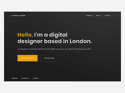 New Portfolio | 2019 design flat interface portfolio ui web design website