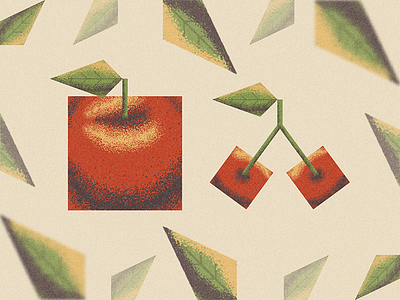 Fruits cherry design fruits illustration illustrator inspiration nature style texture vector
