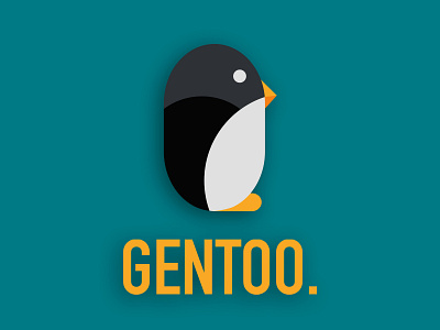 Gentoo Agency Logo animal design illustration logo penguin penguin logo