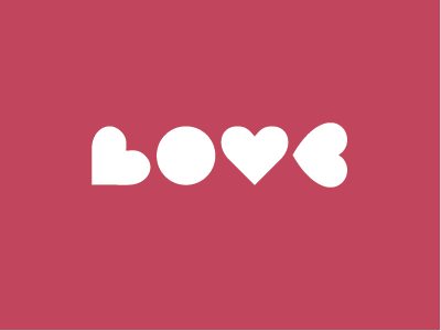 Semantic Antics - Love concept design hearts logo love semantic antics typography