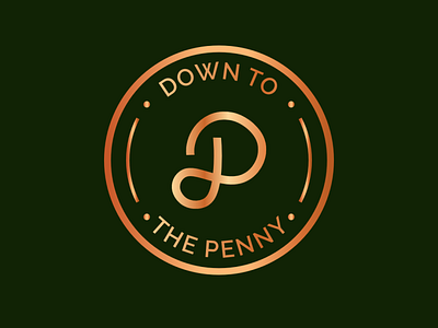 Down to the Penny | Main Brand Logo (Copper)