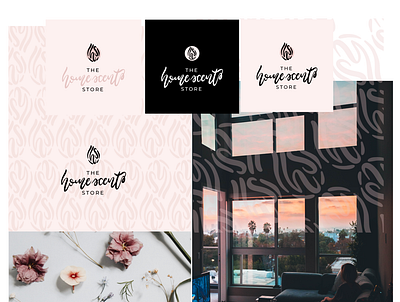 The Home Scents Logo Presentation Board branding business logo design handlettered handlettering illustration logo logodesign logotype vector