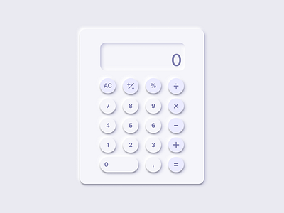 #DailyUI004 Calculator