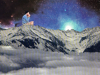 Ends of the Earth 2 collage mixed media surrealism