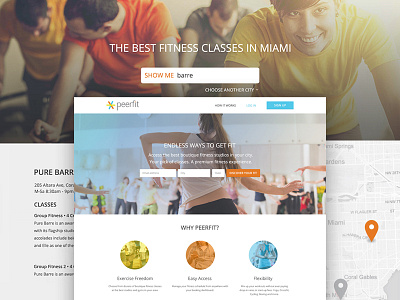 Peerfit Site exercise fitness health launch website