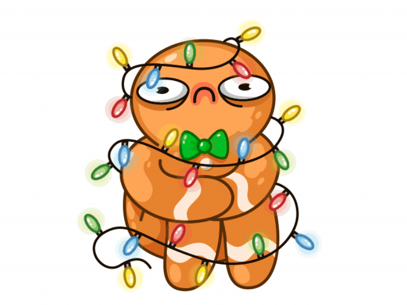 Muffin Man - - Animated Stickers for Telegram App 2d aftereffects animations cake character christmas cute design illustration motion muffin shrek