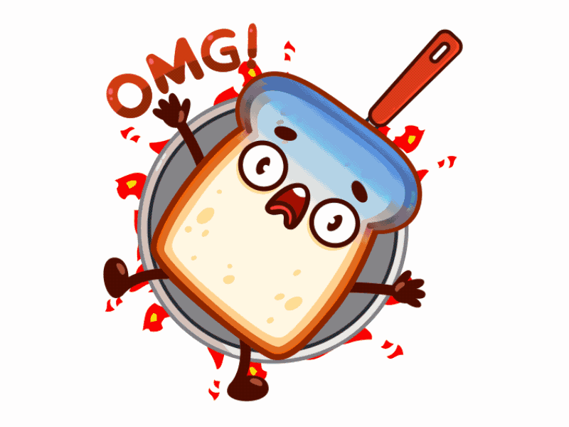 Bread Brad - Animated Stickers for Telegram App by Alexey Mozgovets on  Dribbble