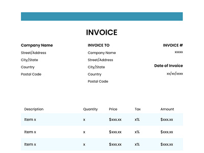 Tax Invoice Template