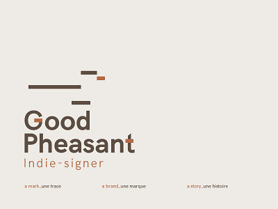 Good Pheasant - new logo & branding