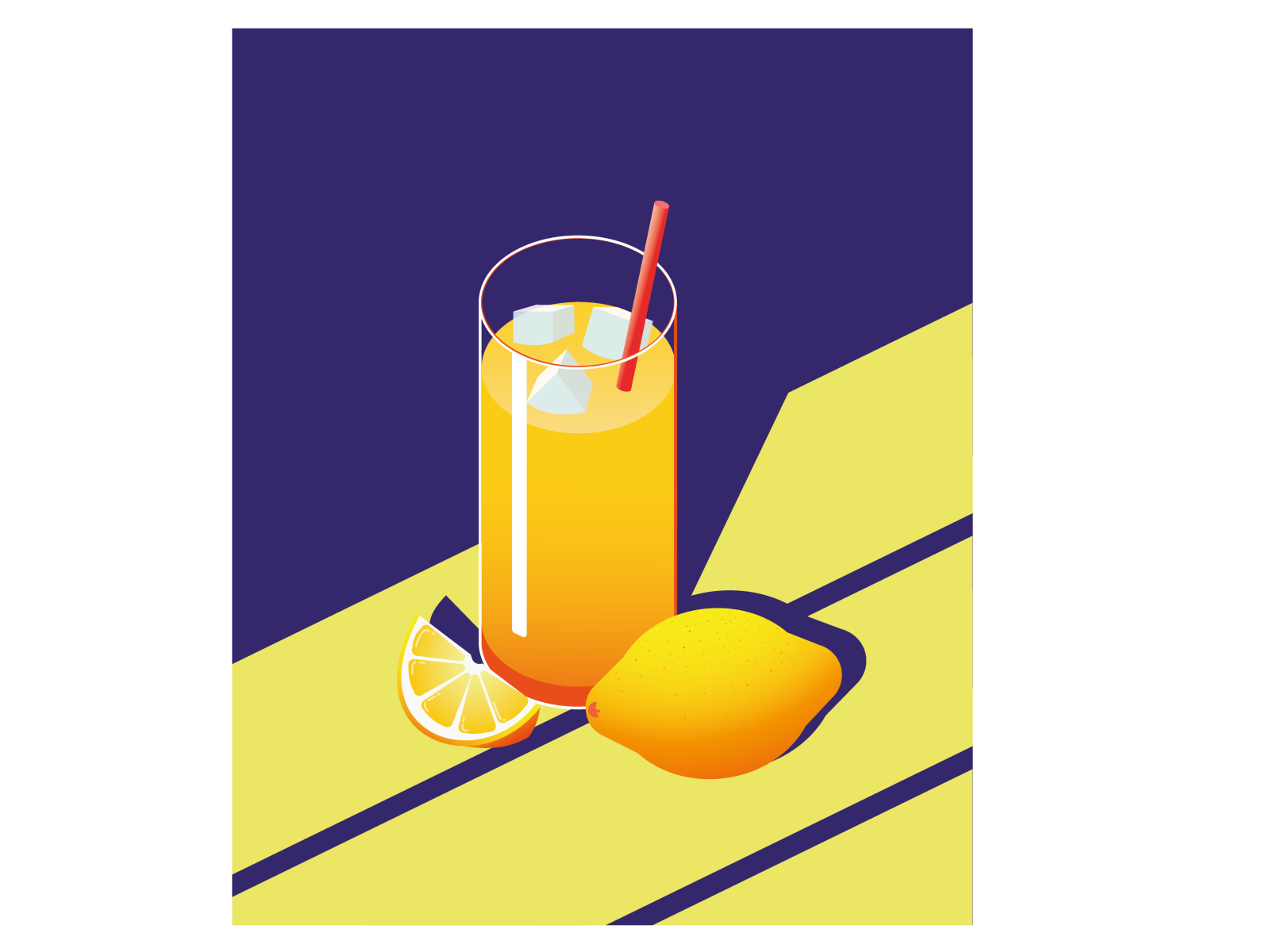 lemonade illustration by Sonya on Dribbble