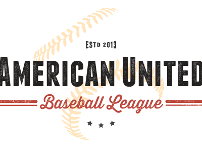 Baseball League Logo logo typography vintage