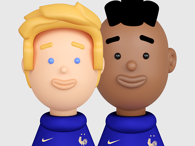 Lipkies Football team 3d avatar character football illustration