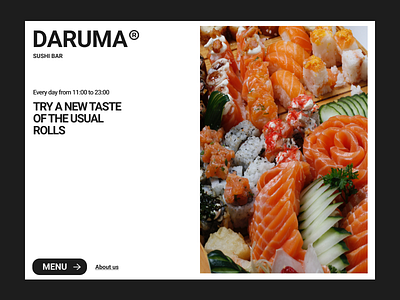 Sushi restaurant main page