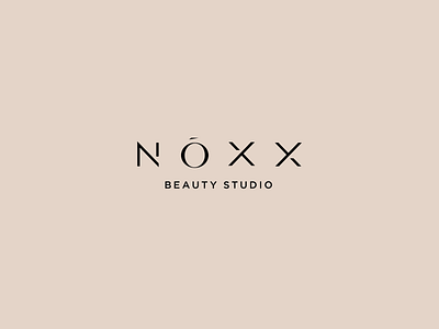 Noxx Beauty Studio — Logotype brand design brand identity branding design flat identity illustrator logo logotype mark minimal typography