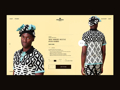 Laduma MaXhosa — Product Page #02 bold concept design detail experiment fashion layout product typography