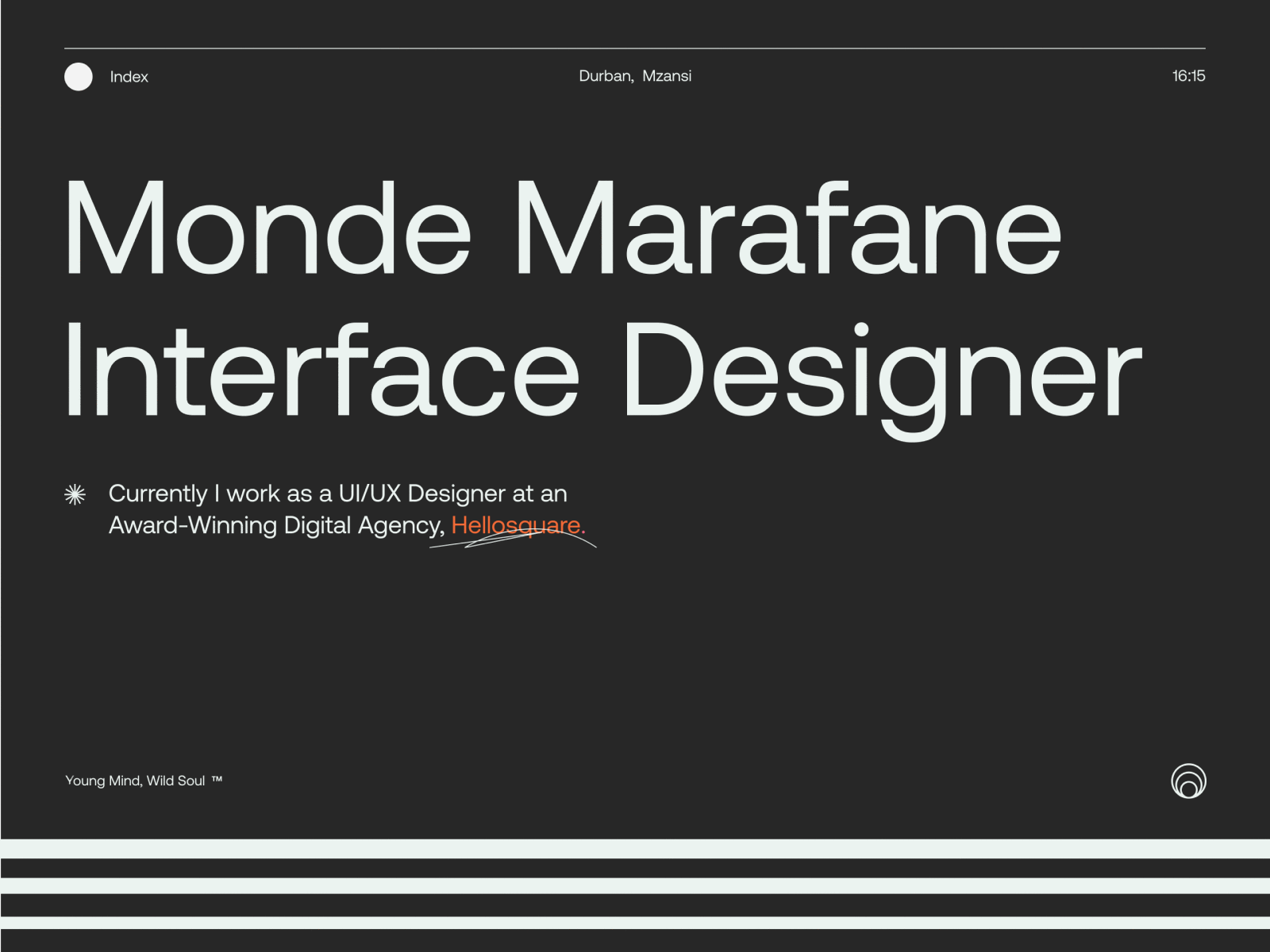 001 Portfolio MM2021 bold design detail interface layout minimal portfolio portfolio website typography ui web design
