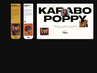 Karabo Poppy Layout Exploration bold design detail interface layout minimal typography ui