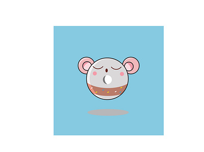 CUTE MOUSE DONUT cutedonut design donutcute donutvector fancydonut graphic design illustration vector