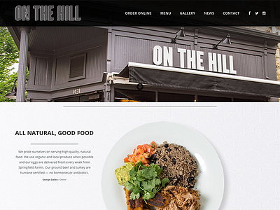 On The Hill Cafe Website