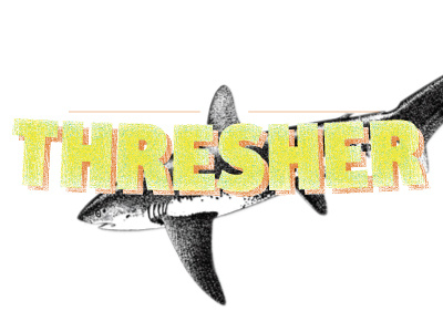 Thresher design logo typography